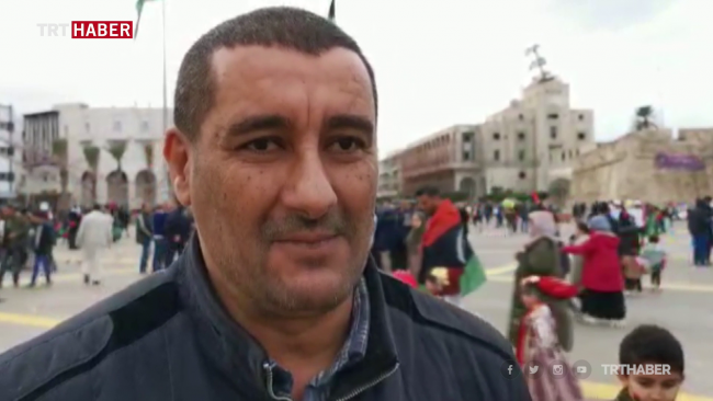 Libya'da Şehitler Meydanı'ndan Türkiye'ye teşekkür mesajları yağdı